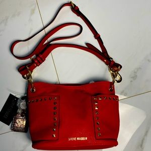 Steve Madden B Tammie Red Bucket Bag NWT